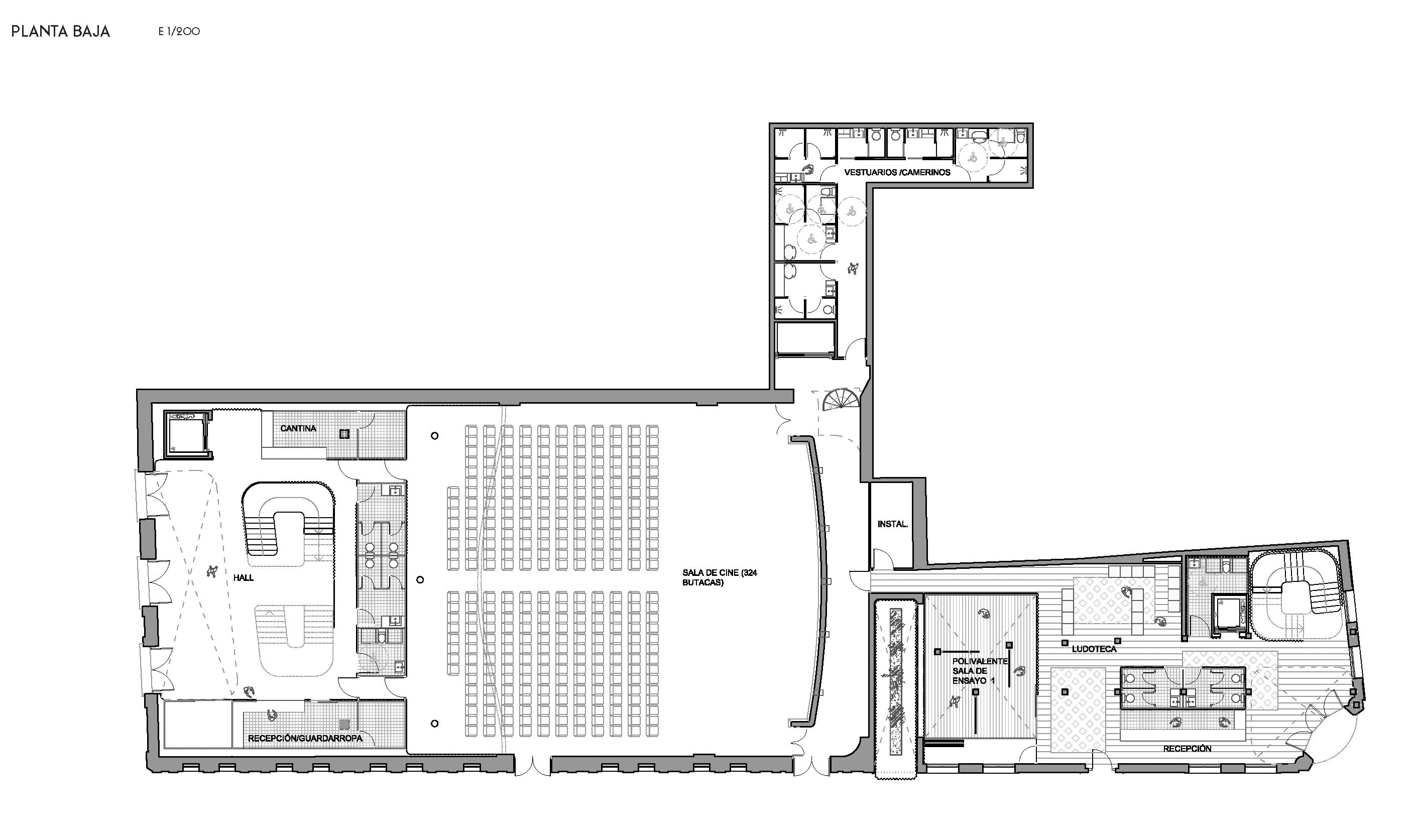 Rehabilitación y adecuación del cine central y edificio anexo Image